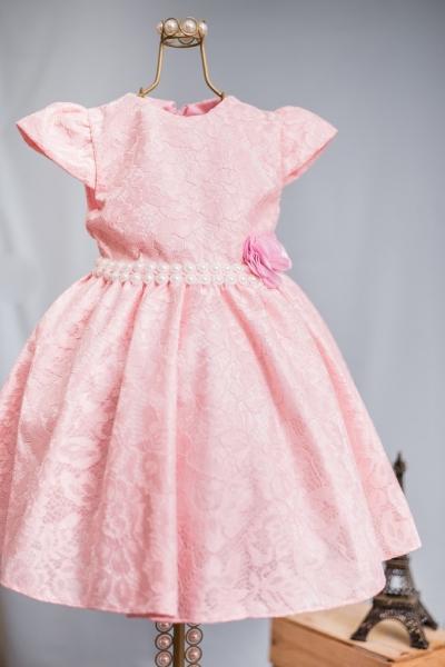 vestido de formatura rosa bebe