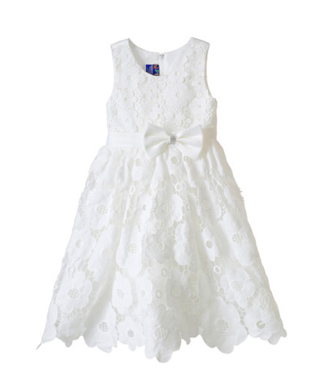 vestido branco infantil renda