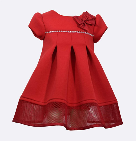 vestido vermelho infanto juvenil
